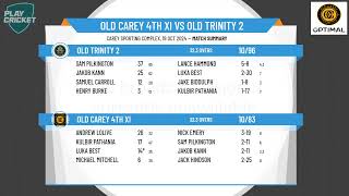 Old Carey 4th XI v Old Trinity 2 [upl. by Sherborn]