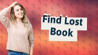 How to find books youve forgotten [upl. by Thaxter]