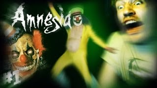 FRICKING CLOWNS EVERYWHERE  Amnesia Custom Story  Part 1  Laughing in the darkness [upl. by Mendie]