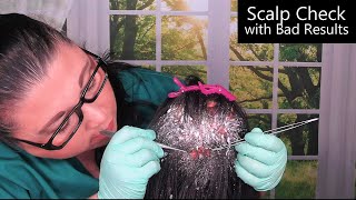 ASMR Scalp Check with Bad Results Dandruff Removal Scalp Treatment Whispering Medical Roleplay [upl. by Babara]