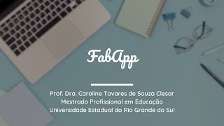 Criando o seu primeiro aplicativo com FabApp [upl. by Nanci]