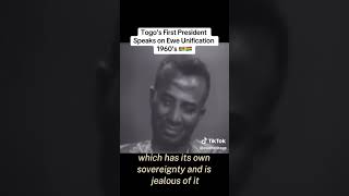 The First President of Togo Sylvanus Olympio Speaks on Ewe Togoland and Ghana [upl. by Placeeda576]