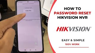 Hikvision NVR Password Reset Guide [upl. by Eadahs]