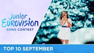 TOP 10 Most watched in September  Junior Eurovision Song Contest [upl. by Beitris753]