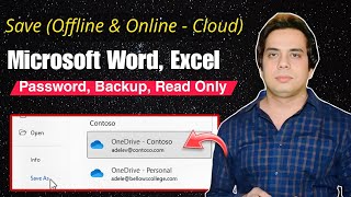 Word Excel Save Offline amp Online  Cloud Backup Password Read Only  Irfan Khan Sir NIMACT [upl. by Compte28]