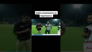 Indian commentators talking about Nepali Cricket team cricket cricketlover cricketnews [upl. by Anairotciv459]