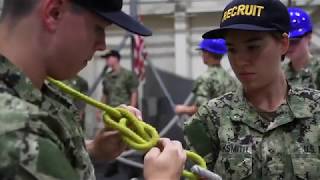 Navy Boot Camp LineHandling Training [upl. by Annuahsal920]