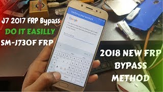 Samsung J7 Pro SMJ730F Frp Bypass [upl. by Carolann27]