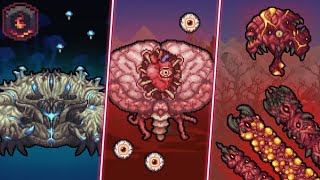 Terraria Calamity Infernum Mode Crabulon Brain of Cthulhu and The Perforators [upl. by Suhpesoj]