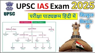 UPSC Syllabus 2025 In Hindi  UPSC Syllabus and Exam Pattern  basic Information of UPSC Syllabus [upl. by Ahsenat]