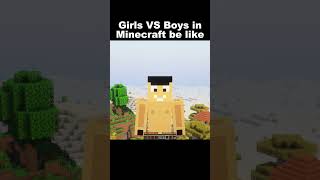 Girls VS Boys in Minecraft be like indiangamer hindigameplay minecraftfunny funny [upl. by Waldner787]