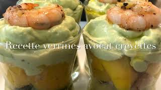 Recette Verrines Avocat 🥑 Crevettes 🍤Mangue [upl. by Gnilrets]