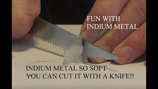 Fun With Indium A Metal That Can Be Cut With A Knife And Cries When Deformed [upl. by Freberg]