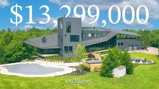 Inside this 13M Forested Caledon Architectural Masterpiece  Luxury Home Tour [upl. by Yauqram]