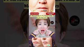 04 Movements To Fix Nasal Folds amp Mouth Wrinkles korean yoga wrinkles antiaging shorts [upl. by Gromme]