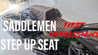 First ImpressionsSaddlemen Step Up Seat on the Road Glide [upl. by Fiertz329]