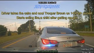 Infiniti Q50 Takes GSP On High Speed Chase Through Lawrenceville [upl. by Dam781]