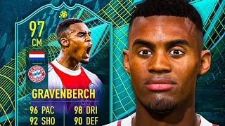 5⭐ SKILL MOVES 👀 97 Moments Gravenberch Player Review  FIFA 22 Ultimate Team [upl. by Ardnaet476]