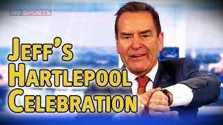 Jeff Stelling interrupts classified results to celebrate Hartlepool win on Soccer Saturday [upl. by Rafaj]