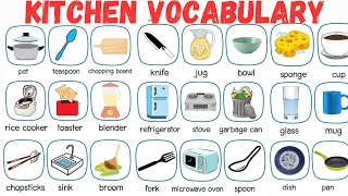 Kitchen Vocabulary in English  English practice englishvocabulary [upl. by Kask]