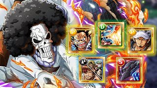 OPTC Raid Brook  5 Teams [upl. by Justinian]