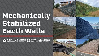 MSE Walls Webinar  Mechanically Stabilized Earth Walls  Styles amp Applications [upl. by Ahsiad153]