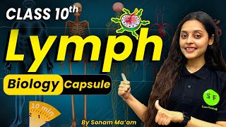 Biology Capsule Topic Lymph  Class 10th Important all about Lymph with Sonam Maam [upl. by Llertnauq]