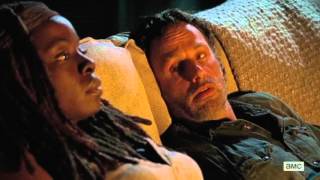 Rick amp Michonne finally together 6x10 The Walking Dead season 6 episode 10 [upl. by Aihpledalihp]