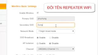 Cài đặt wifi tenda N301 làm repeater nối mạng không cần dây [upl. by Shantee]