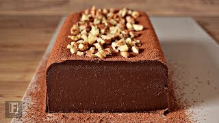 Only 3 Ingredient Chocolate Terrine Recipe  Eggless  NoBake  No Gelatin  Chocolate Dessert [upl. by Irneh]