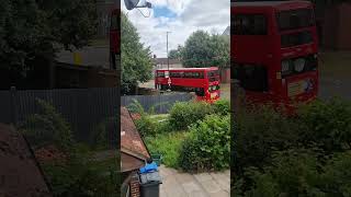 London Bus Route 200 leaving Haslemere Avenve on the Metrodecker Bus [upl. by Knitter]