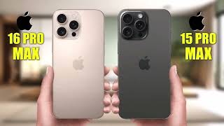 iPHONE 16 PRO MAX VS iPHONE 15 PRO MAX [upl. by Aniratac]