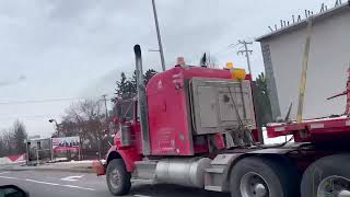 Les poutres du pont de lîle Bizard sont arrivées 12122023 [upl. by Layap992]