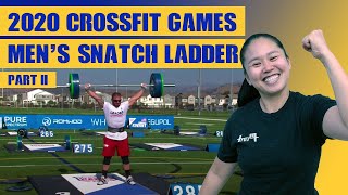 2020 Crossfit Games Mens Speed Snatch Ladder  Olympic Lifting Coach Reacts  Finale I WuLift [upl. by Yla]