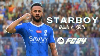 FC24 Neymar Jr Starboy Goals and Skills Compilation [upl. by Hgielrak]