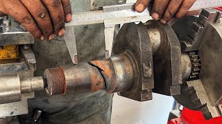 Rebuild of Broken Old Model Lister Engine Crankshaft  Wow Engineering of Broken Crankshaft ￼ [upl. by Ajim275]