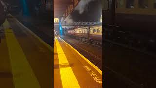 45231 The Sherwood Forester And D1935 Chuff Through Lincoln Central With A Whistle From 45231 [upl. by Ahseiat]