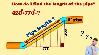 Pipe Length Calculation How do I find the length of the pipe [upl. by Aranahs196]