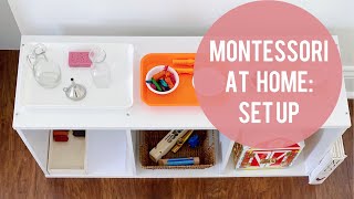 Montessori At Home Set Up  Fine Motor Skills and Creative Development [upl. by Ledairam460]