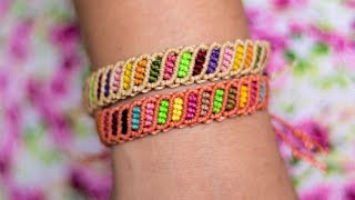 No creeras lo rentable que son  Pulseras de hilo faciles y rapidas  Easy bracelet macrame [upl. by Jemina811]