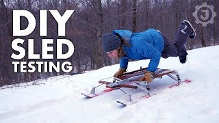 Epic Sledding on the DIY Snow Sled 44 [upl. by Remas624]