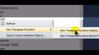 OSIsoft Import PI data to PowerPivot Step 2 Create Transpose Functions with SQL Commander [upl. by Wordoow]