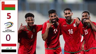 اروع مباراة في تصفيات آسيا المؤهلة لكأس العالم 2026 بين عمان و العراق [upl. by Corrinne]