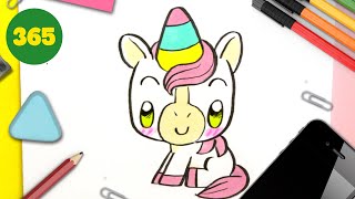 Comment Dessiner une Licorne Kawaii  Étape par Étape 🦄 [upl. by Trudy]