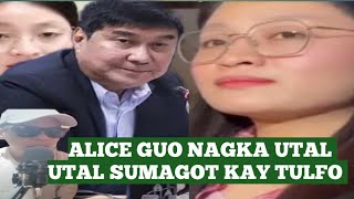 Naku po Mayor Alice Guo nagkanda utal utal sa pag sagot kay Senador Raffy Tulfo [upl. by Audrit950]