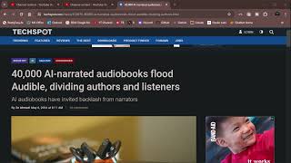 Audibles AI Revolution 40000 Audiobooks amp Narrators Are FURIOUS [upl. by Lanae615]