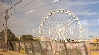 Pasando junto a la Feria de Jerez en Civia 464  RENFE Cercanías Cádiz [upl. by Novit]