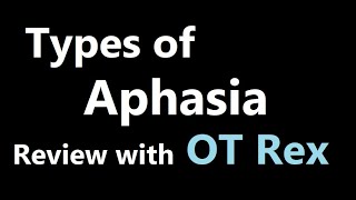 OT Rex  Types of Aphasia Part 2 from Stroke Video [upl. by Ahsoik]