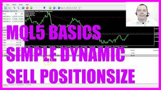 LEARN MQL5 TUTORIAL BASICS  60 SIMPLE DYNAMIC SELL POSITION SIZE [upl. by Yesllek]