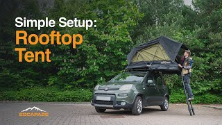 How to setup a ROOF TENT  EASY SIMPLE SETUP  THRE360 RTT [upl. by Etiragram]